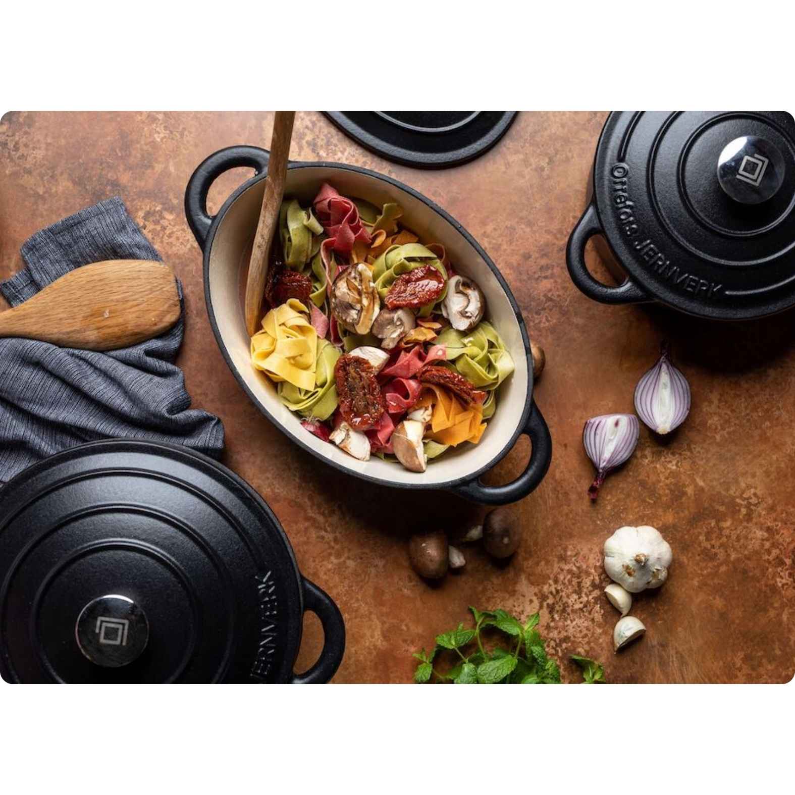 Orrefors Jernverk støbejernsgryde 5L